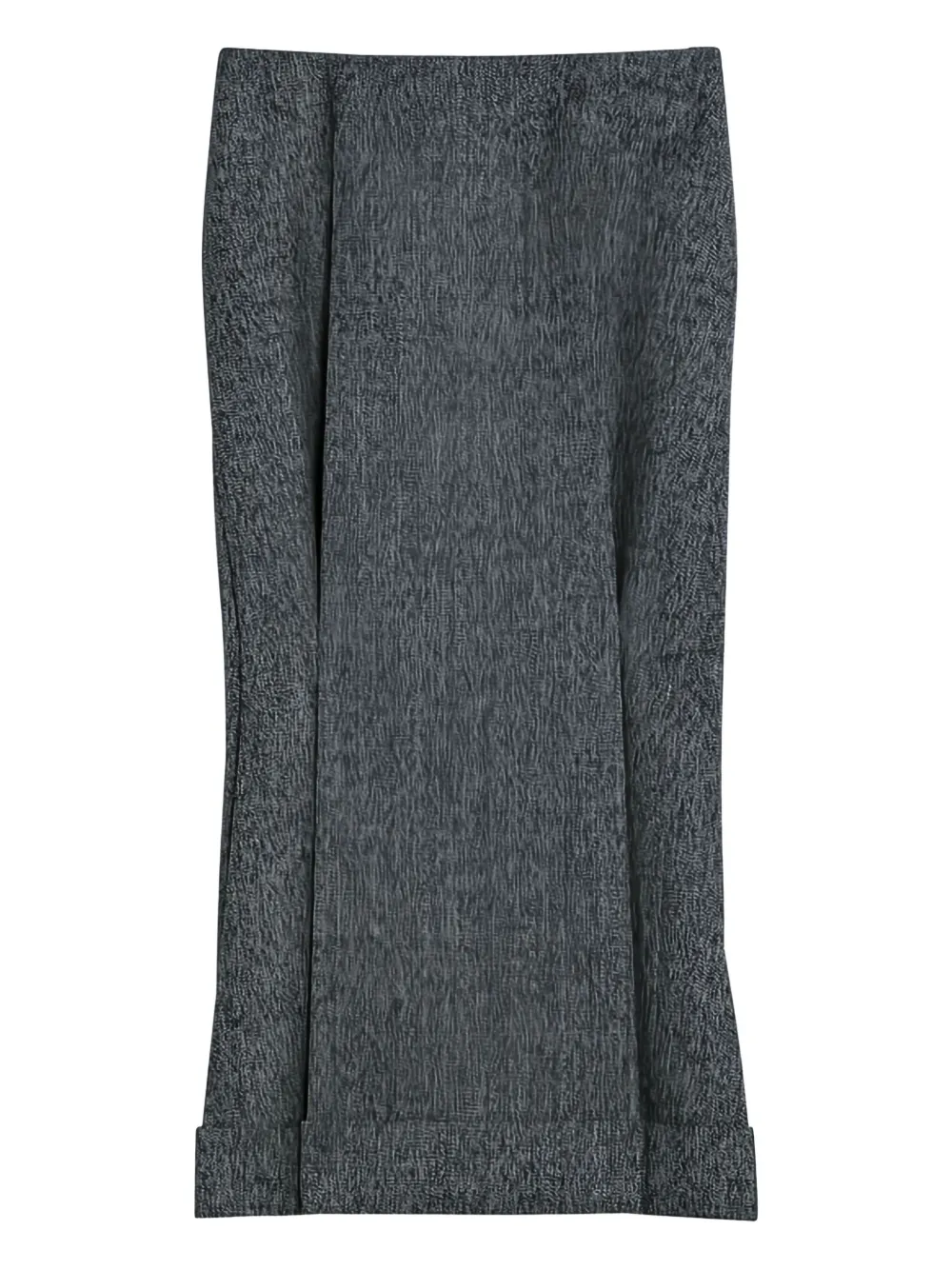 Prada Wool Midi Skirt In Blue