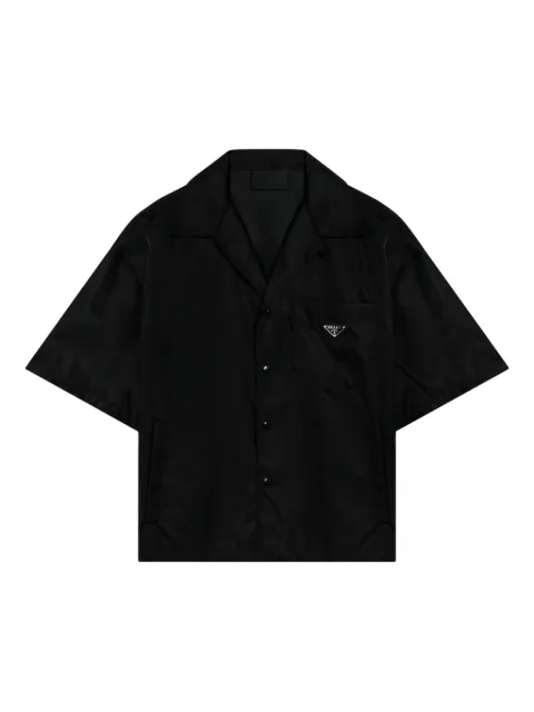 Prada triangle-logo shirt