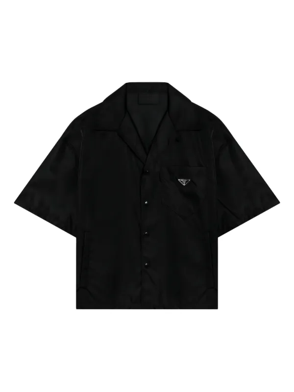 Prada ロゴ シャツ | ブラック | FARFETCH JP