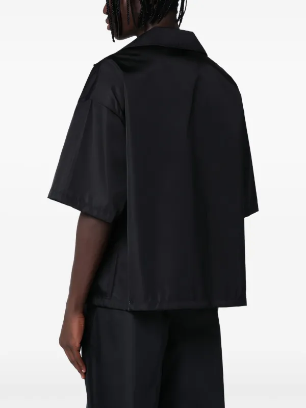 【PRADA】ロゴシャツ ブラック Prada ロゴ シャツ | ブラック | FARFETCH JP