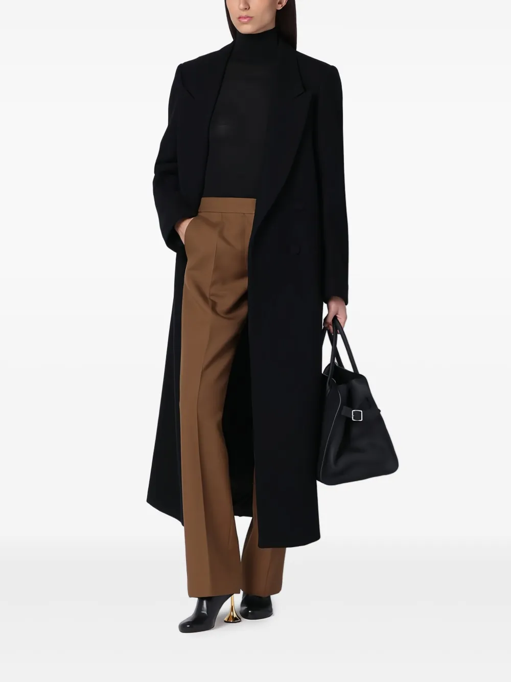 Jil Sander Wollen broek Bruin