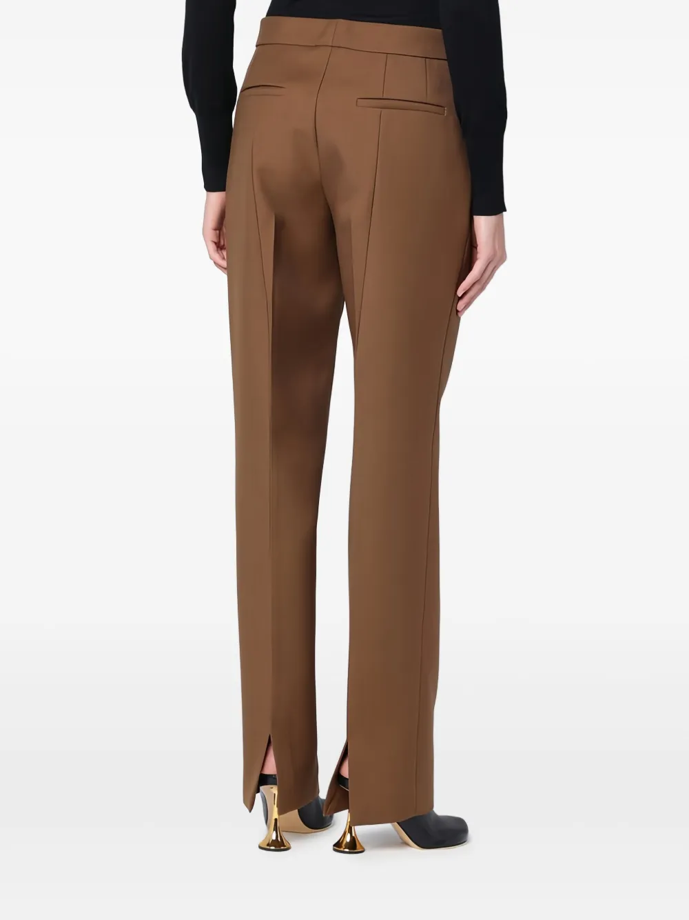 Jil Sander Wollen broek Bruin