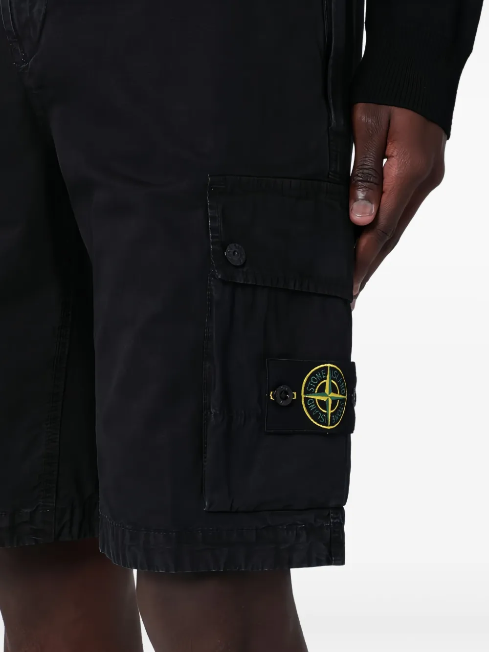 Stone Island Paracadute bermuda shorts Zwart
