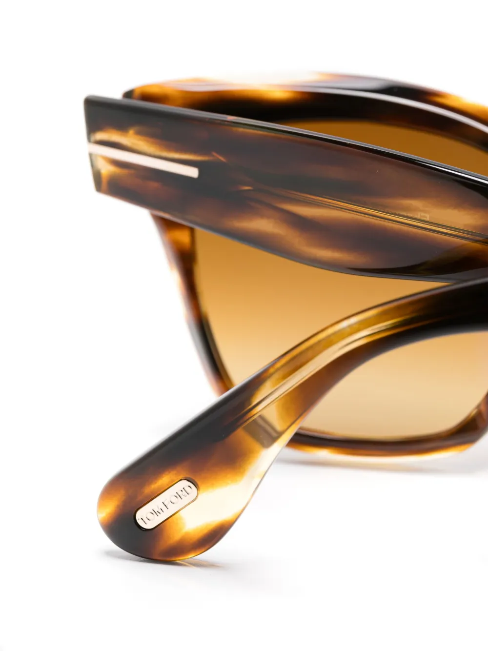 TOM FORD Eyewear Selvira zonnebril Bruin