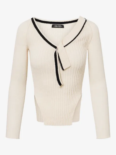 Elena Velez Varsity gebreide top