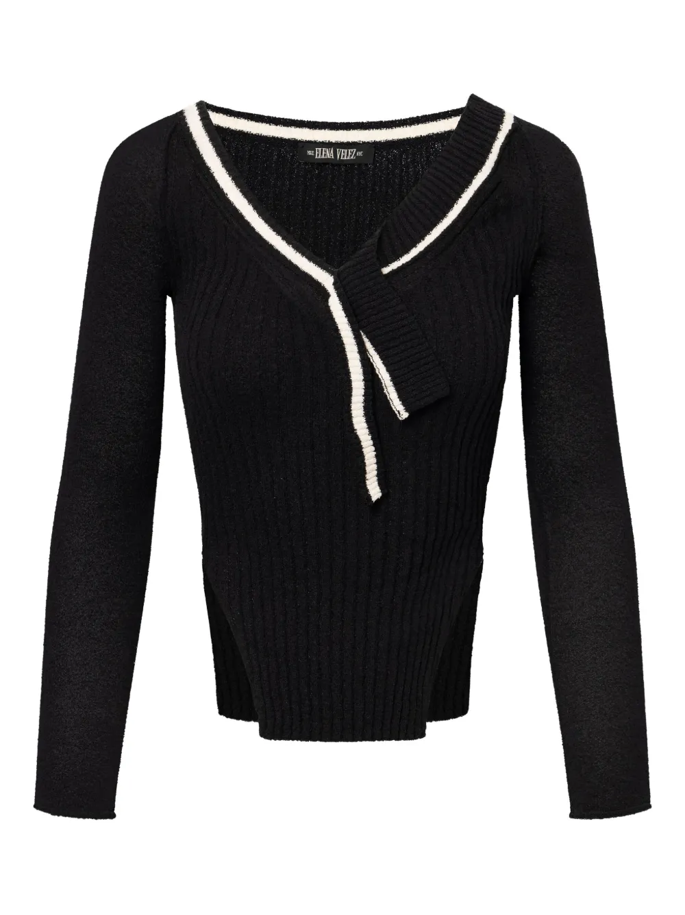 Elena Velez Varsity Knitted Top