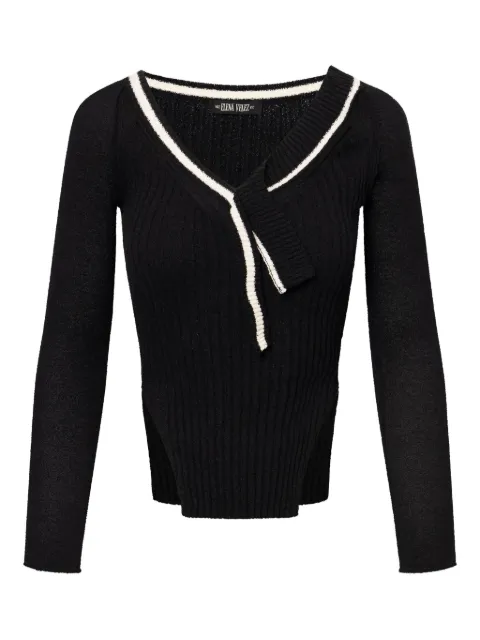 Elena Velez Varsity knitted top