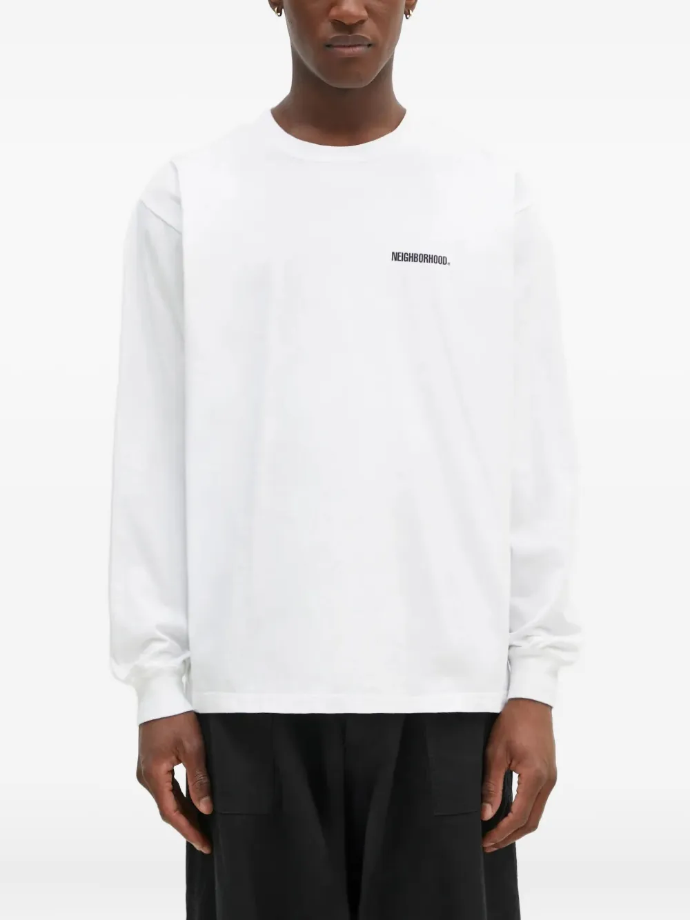 Neighborhood T-shirt met logoprint Wit