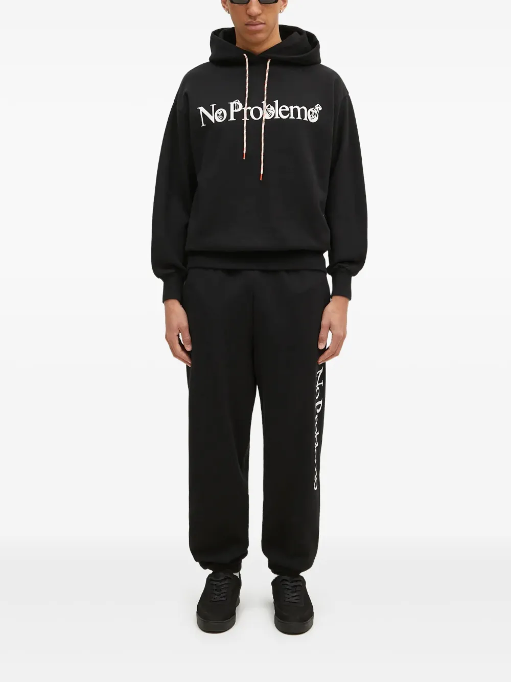 Aries Joggingbroek met tekst Zwart