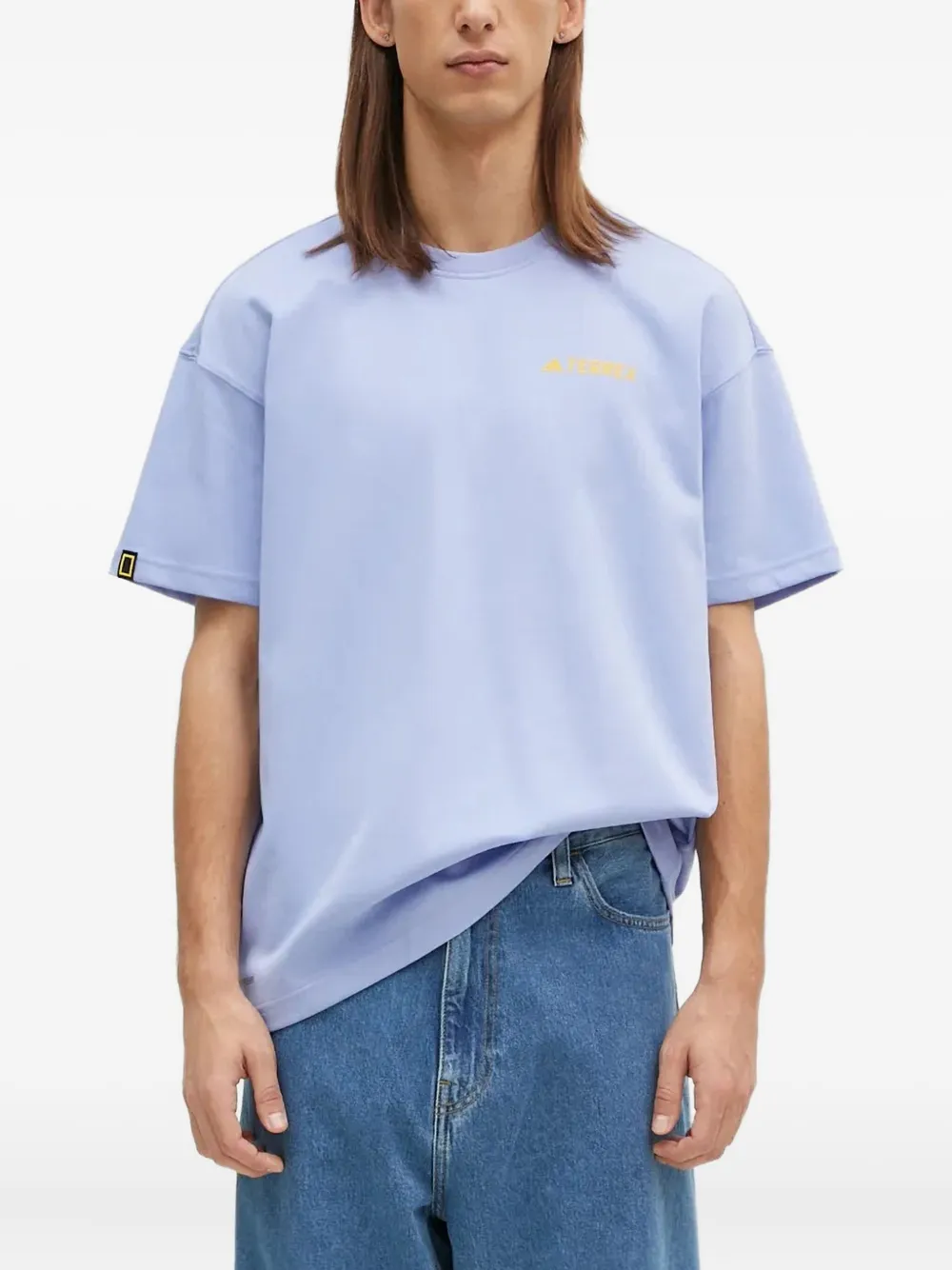 Adidas National Geographic T-shirt Blauw