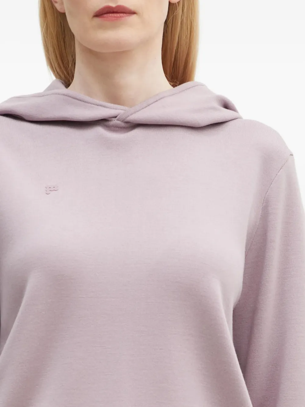 Pangaia Hoodie met verlaagde schouders Paars