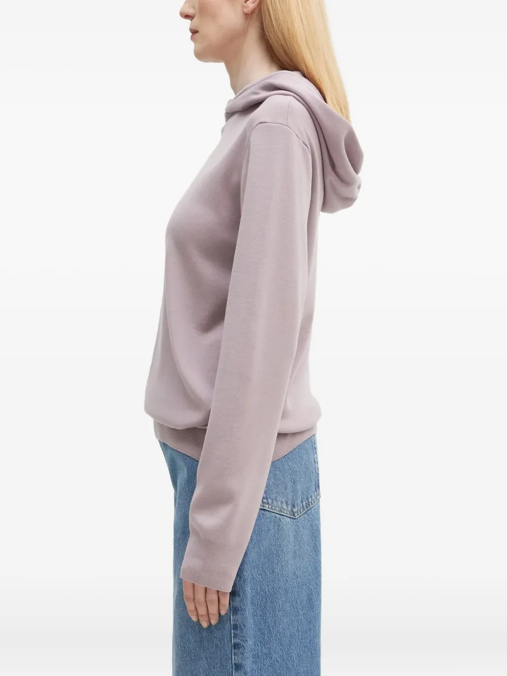 Pangaia Hoodie met verlaagde schouders Paars