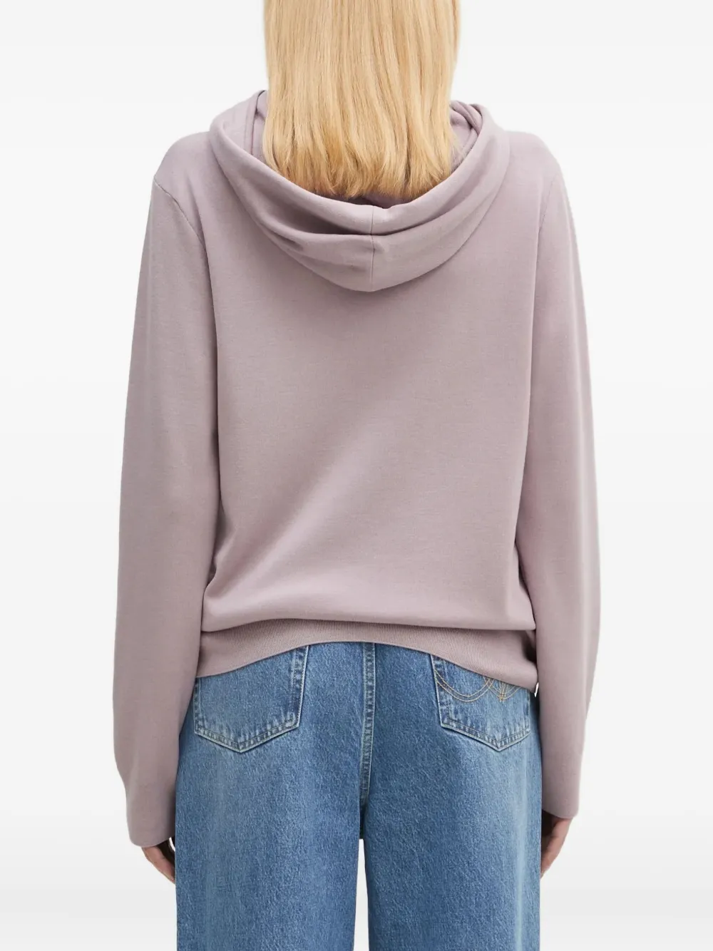 Pangaia Hoodie met verlaagde schouders Paars