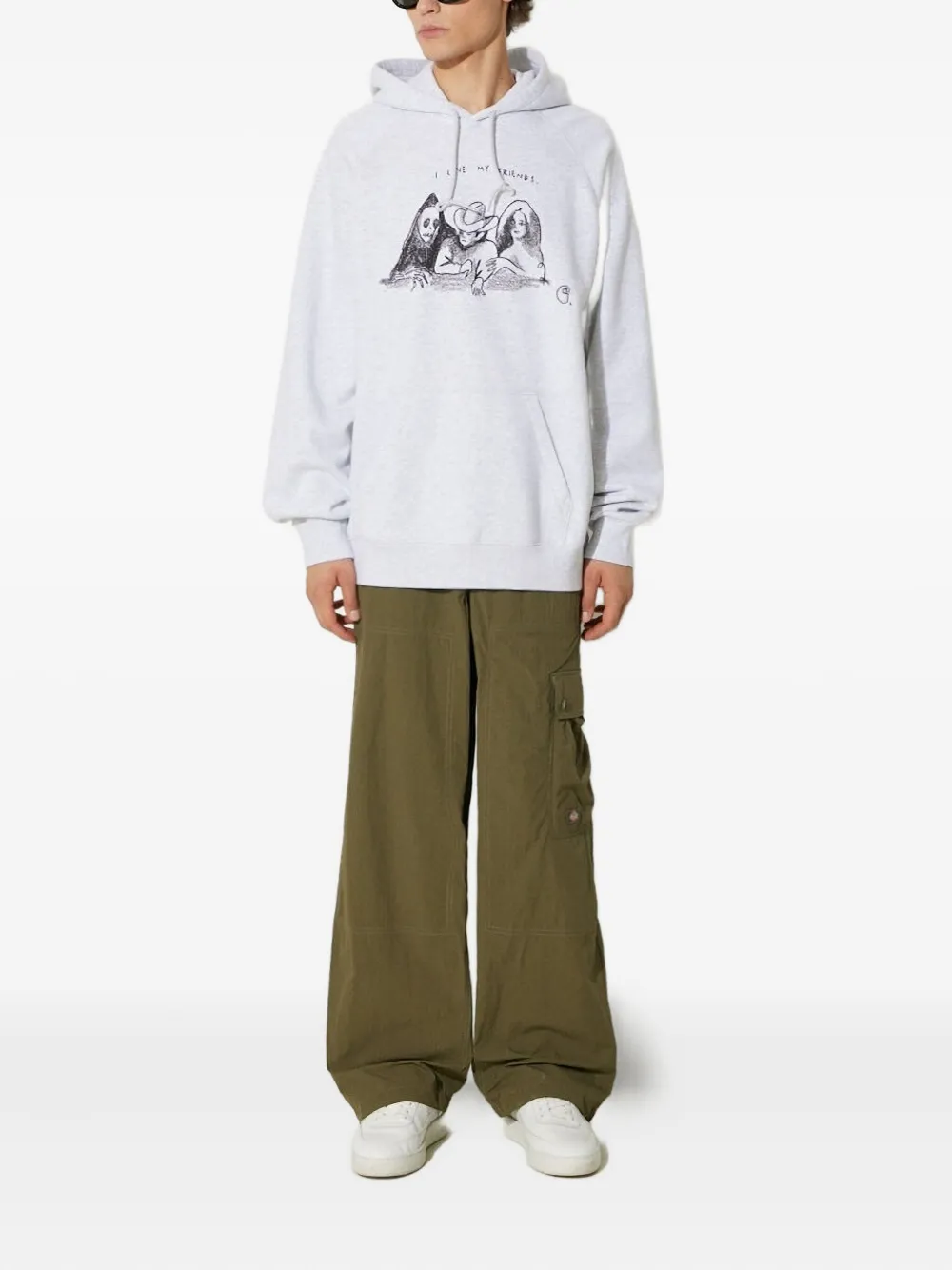 DICKIES Broek met cargo zak - Groen