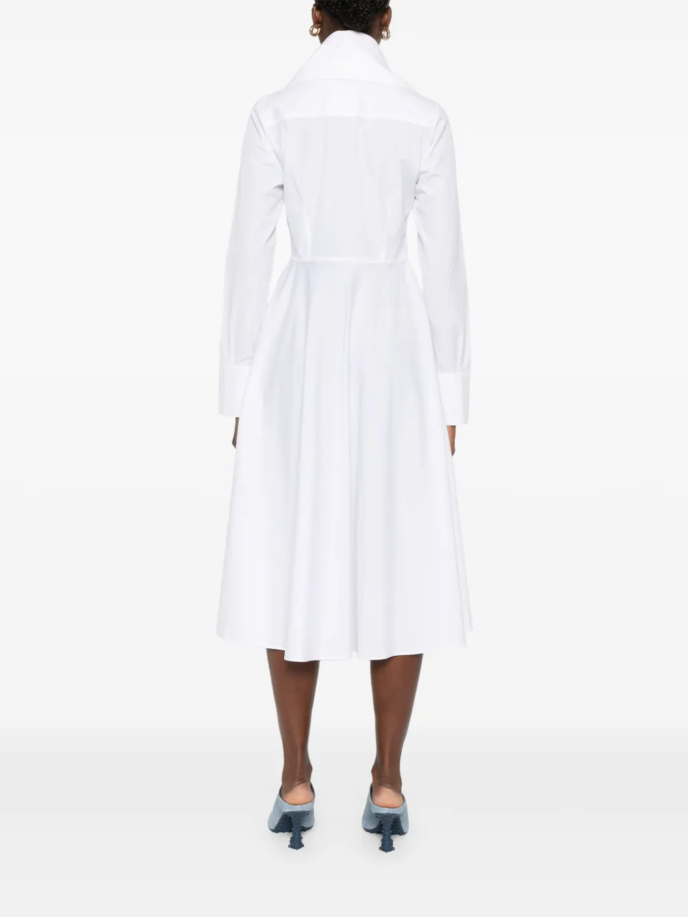 Viktor & Rolf Blousejurk met gelaagde kraag Wit