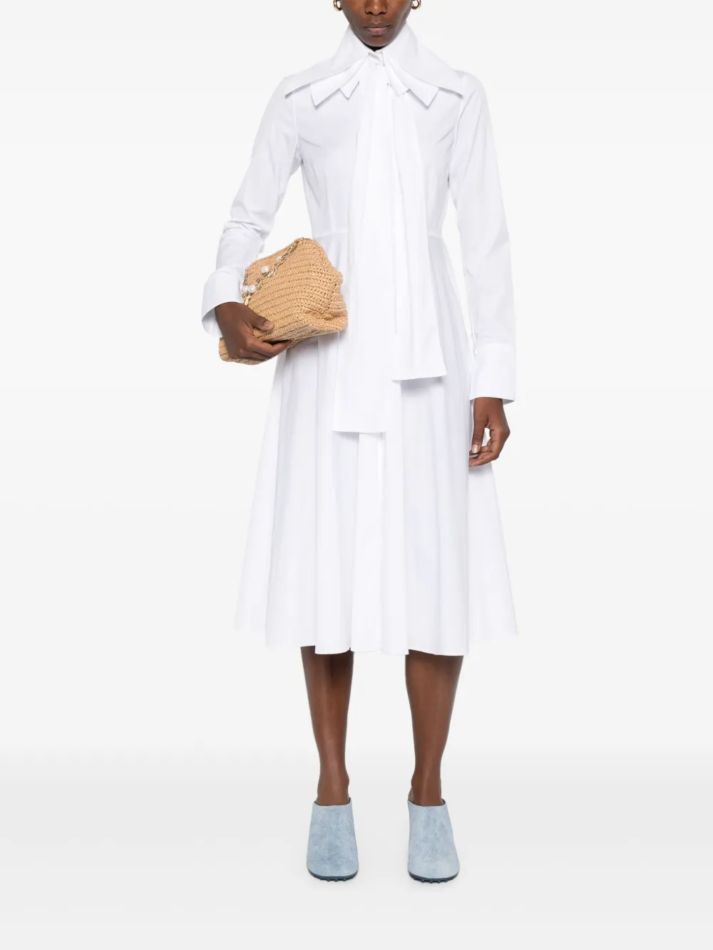 Viktor & Rolf Blousejurk met gelaagde kraag - Wit
