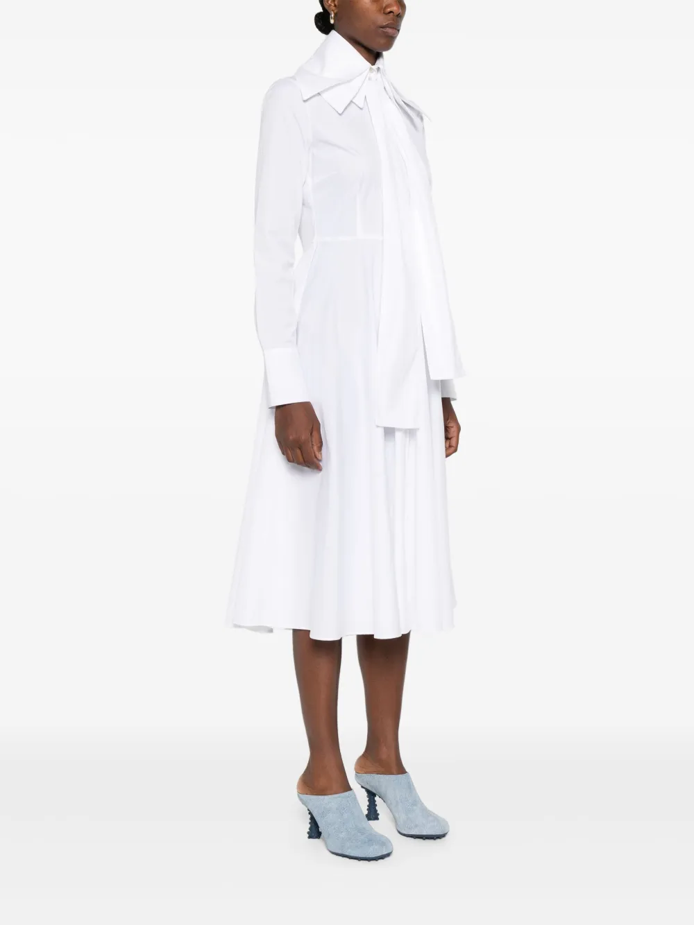 Viktor & Rolf Blousejurk met gelaagde kraag Wit