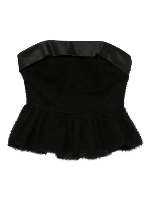 Viktor & Rolf tulle ruffle strapless top