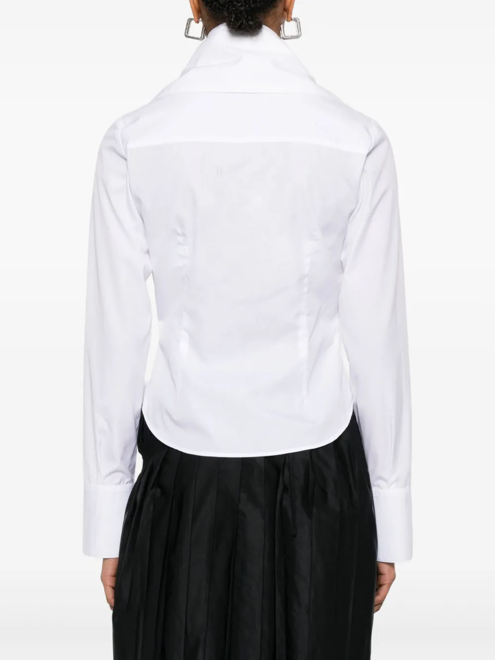 Viktor & Rolf Katoenen blouse met kraag en strikdetail Wit
