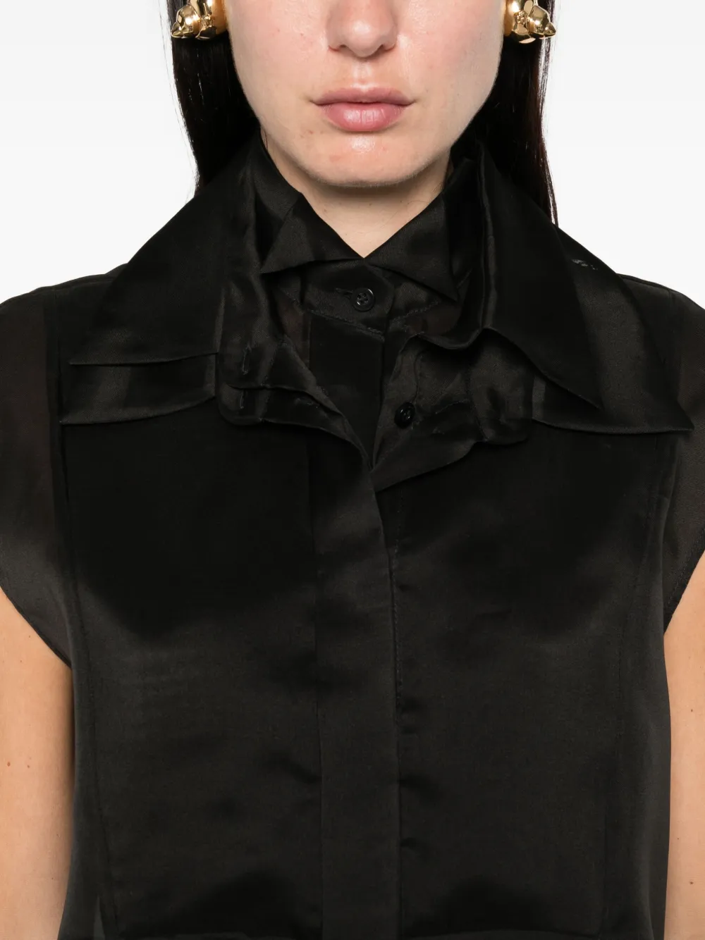 Viktor & Rolf Ärmelloses Hemd Im Layering-look In Black