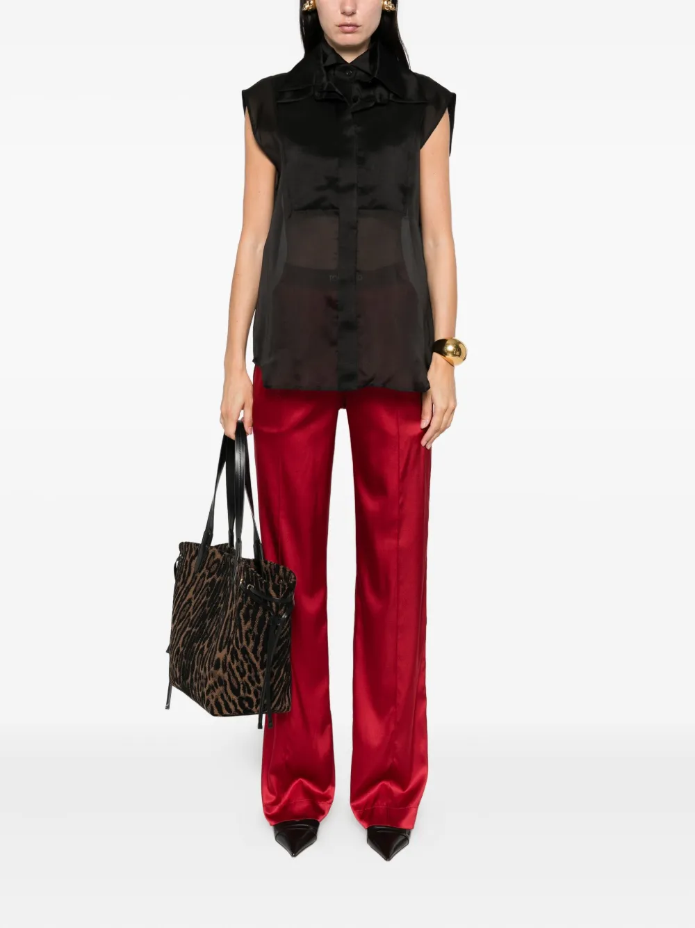 Viktor & Rolf Gelaagde mouwloze blouse - Zwart
