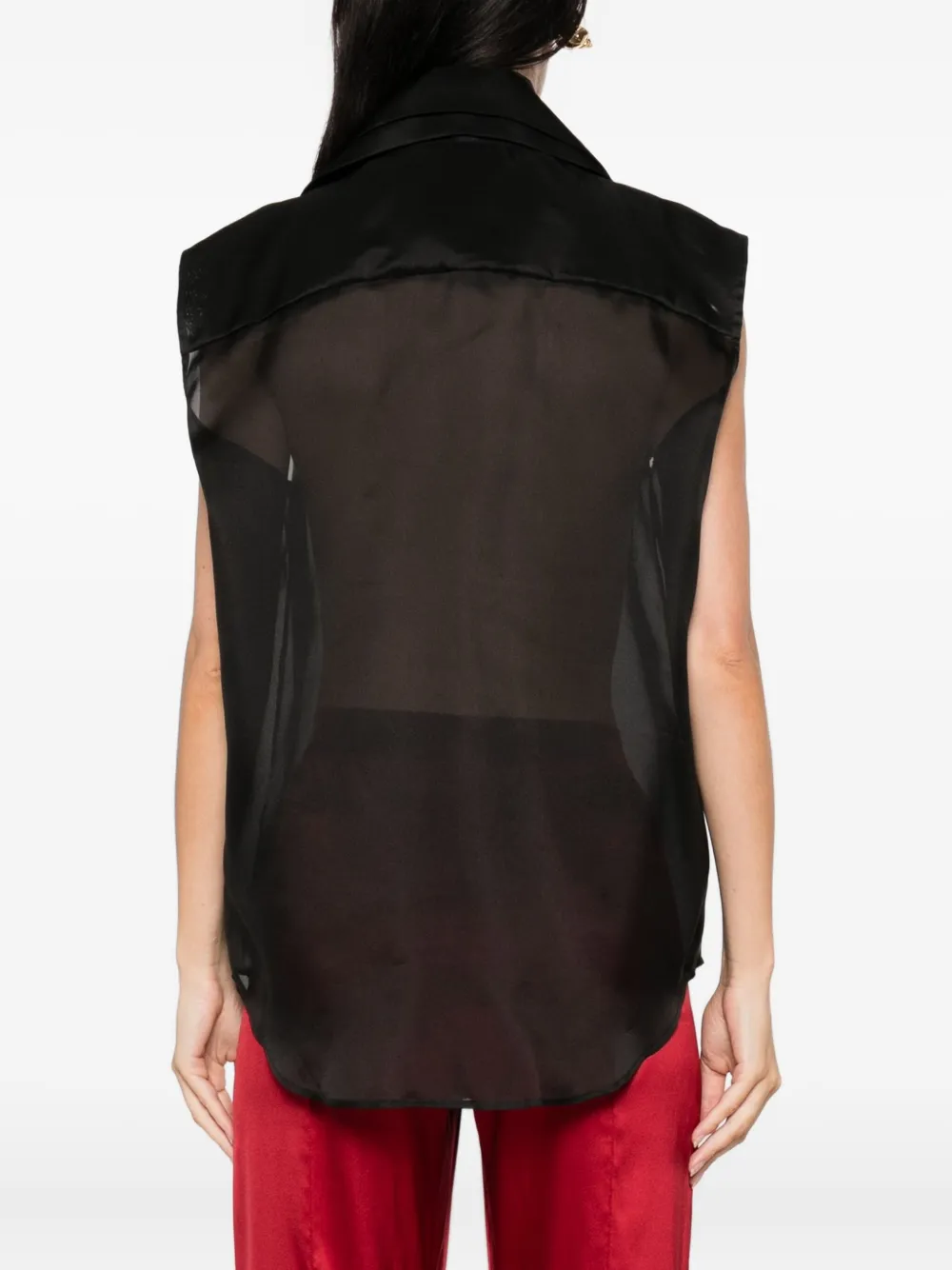 Viktor & Rolf Ärmelloses Hemd Im Layering-look In Black