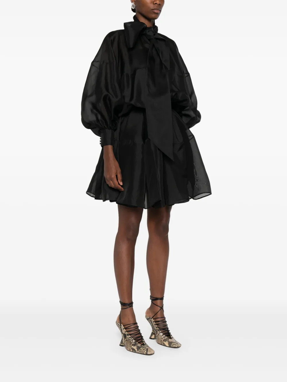 Viktor & Rolf Mini-jurk met strik Zwart