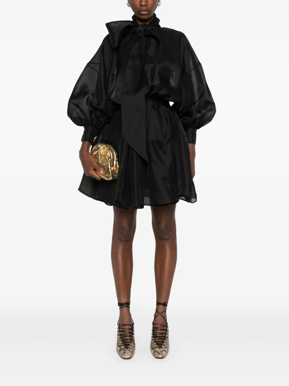 Viktor & Rolf Mini-jurk met strik - Zwart