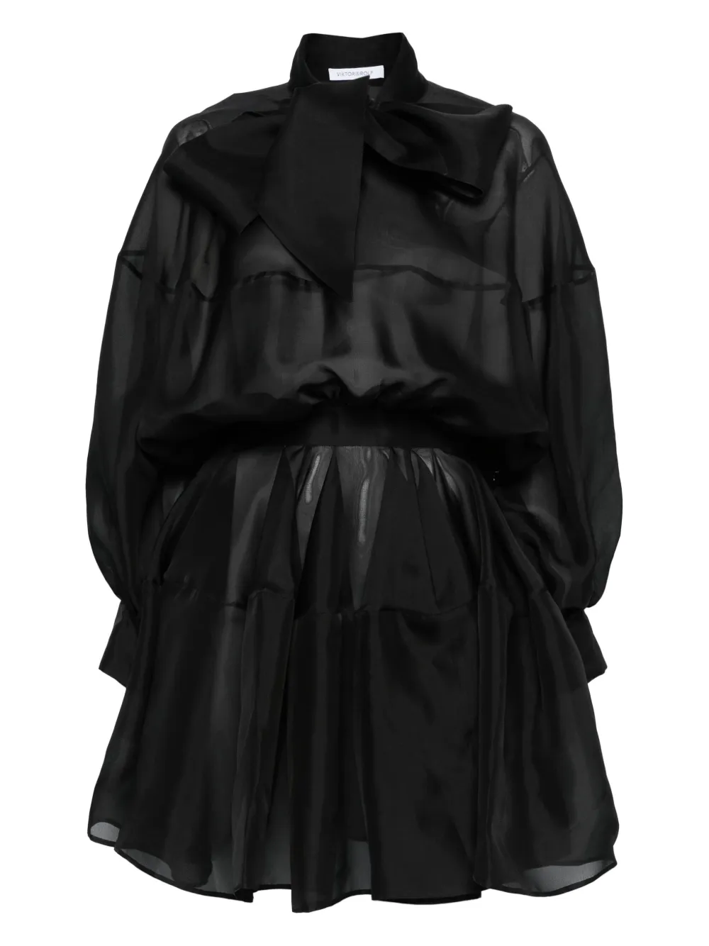 Viktor & Rolf pussy-bow mini dress | Black | Image 1