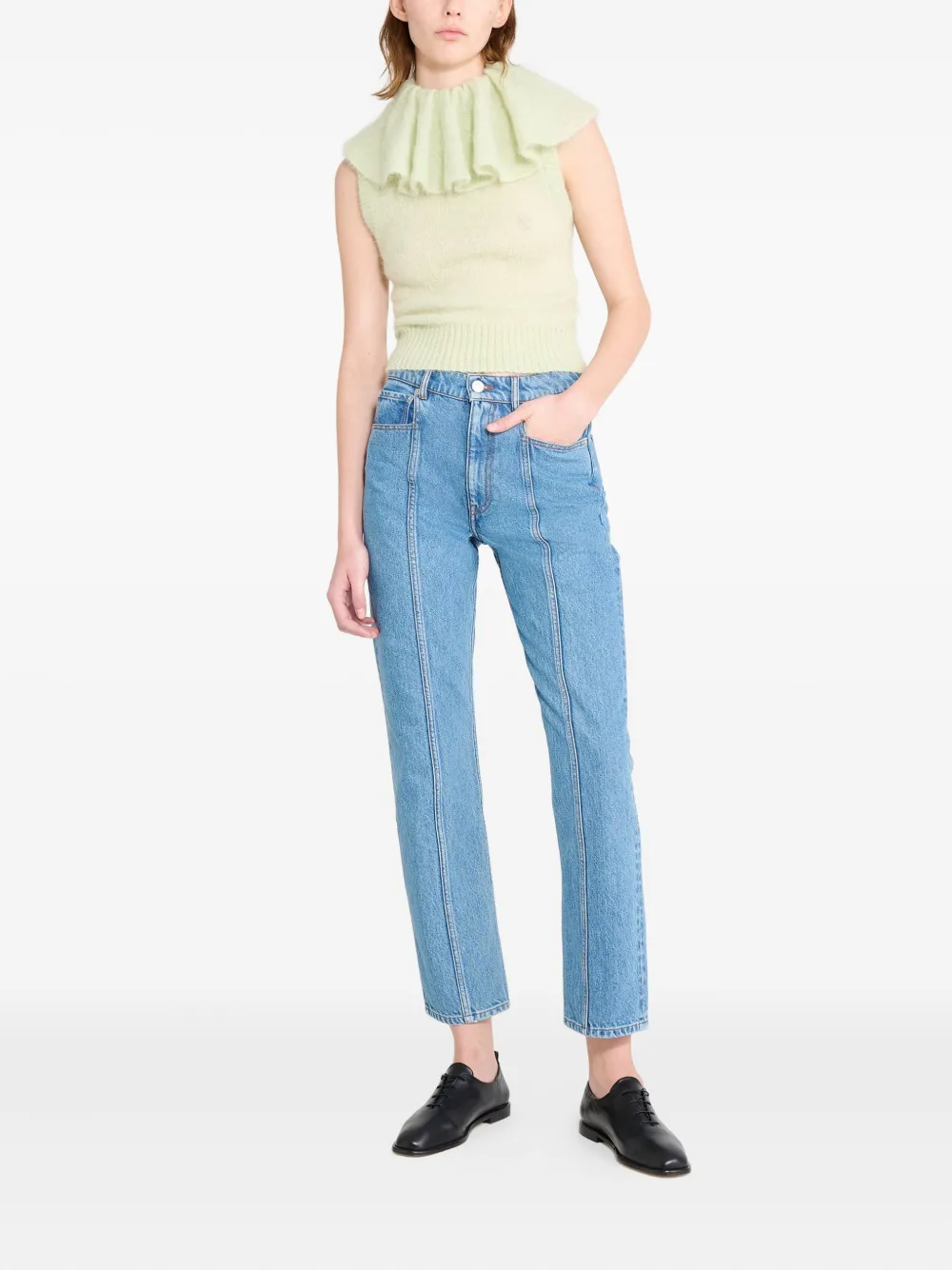 Viktor & Rolf Five-pocket Panelled Jeans In Blue