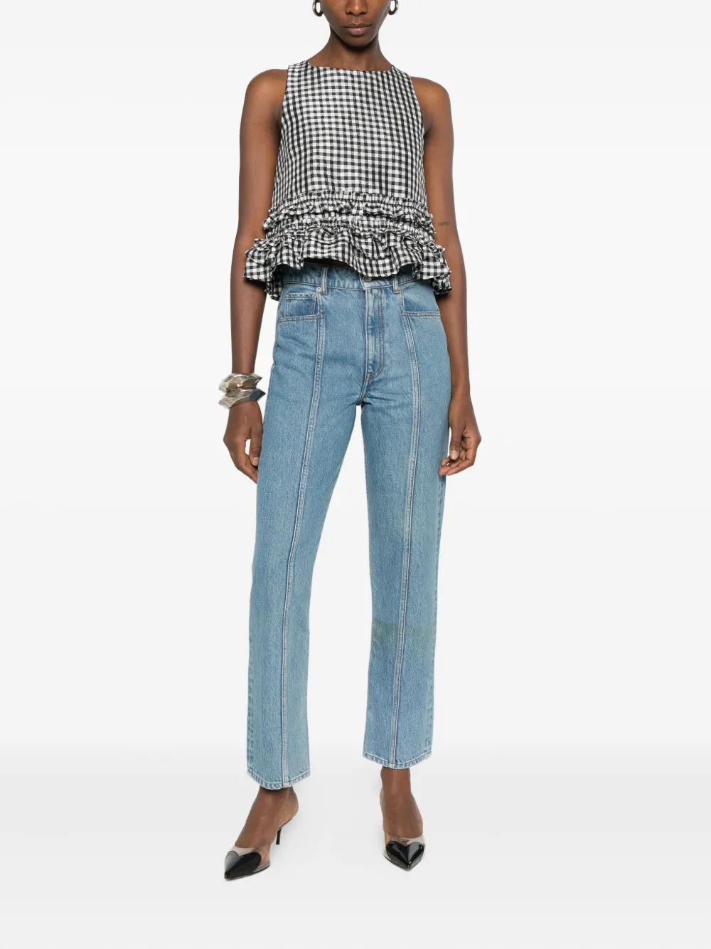 Viktor & Rolf Jeans met vijf zakken en vlakken Blauw