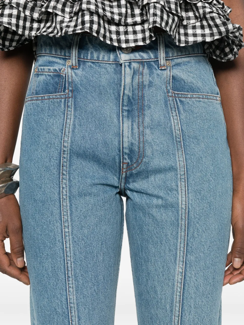 Viktor & Rolf Jeans met vijf zakken en vlakken Blauw