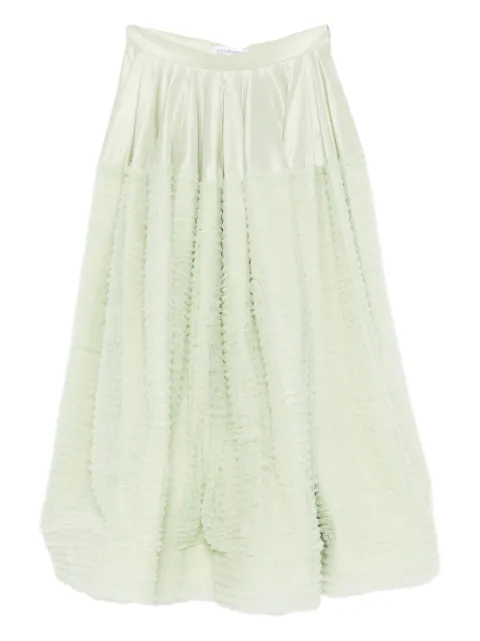Viktor & Rolf ruffled satin A-line skirt