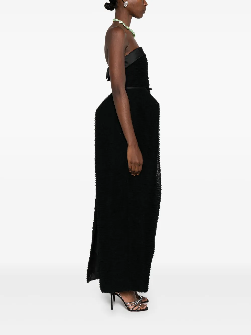 Viktor & Rolf Avondjurk met ruches Zwart