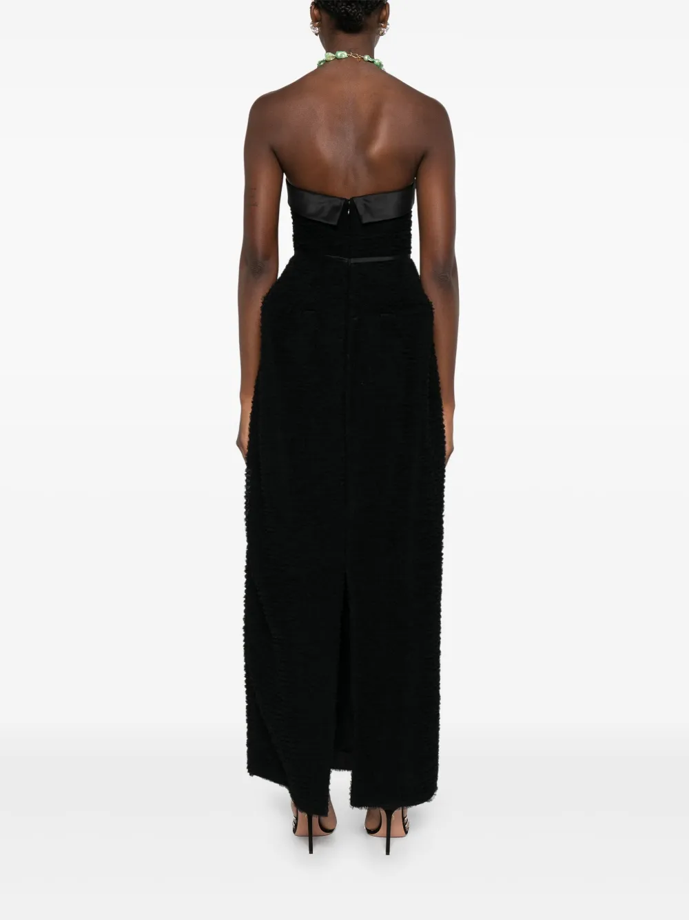 Viktor & Rolf Avondjurk met ruches Zwart