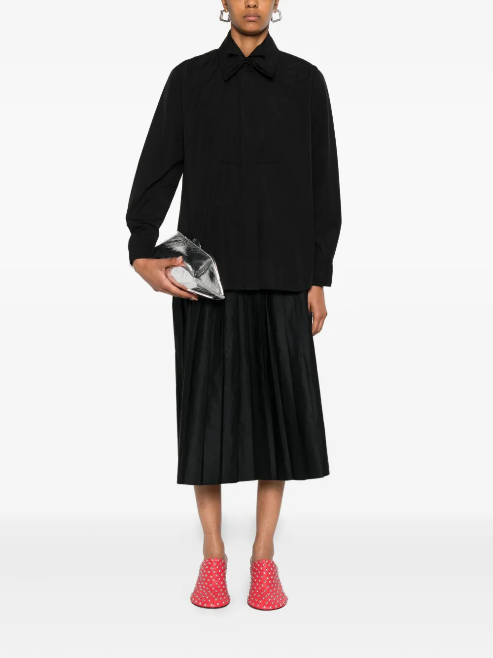 Viktor & Rolf Blouse met gelaagde kraag 99000 BLACK