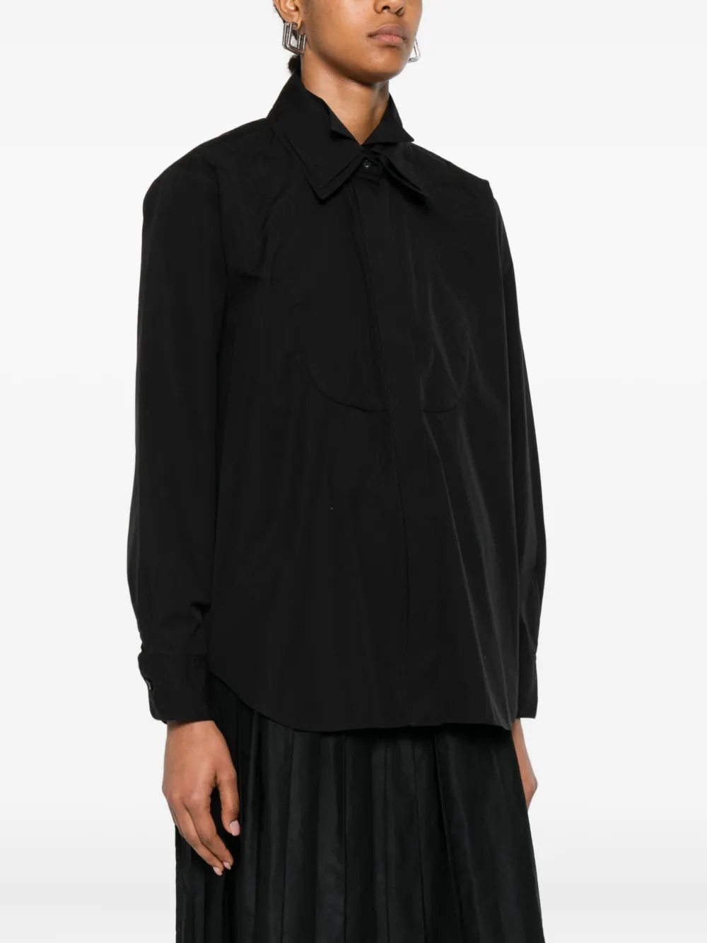 Viktor & Rolf Blouse met gelaagde kraag 99000 BLACK