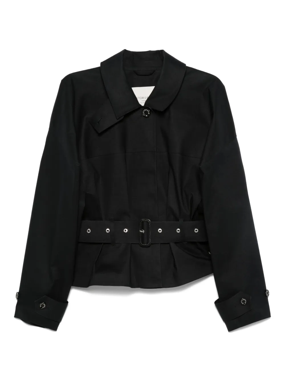 Viktor & Rolf cotton belted raincoat | Black | Image 1