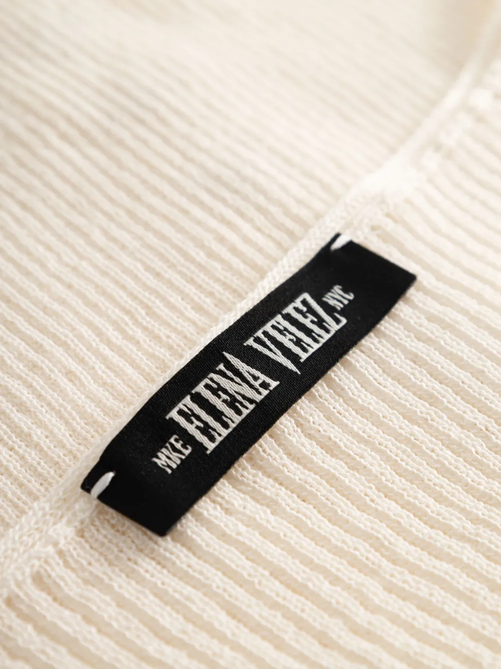 Shop Elena Velez Linen Knit Top