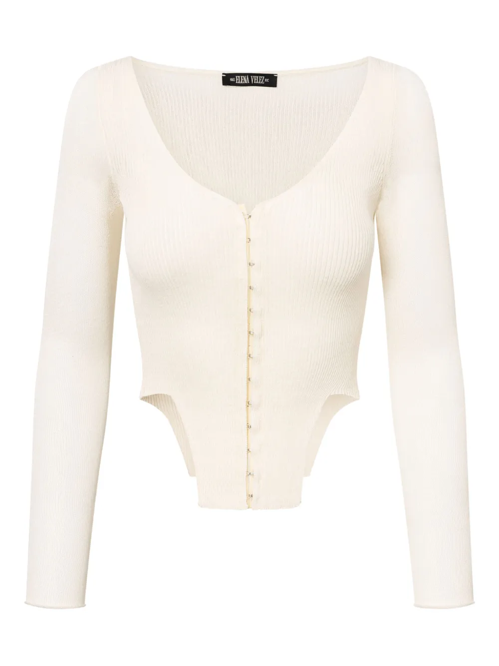 Shop Elena Velez Linen Knit Top