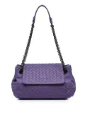 Bottega Veneta Pre-Owned 2012-2024 Small Madras Goatskin Intrecciato shoulder bag - Purple