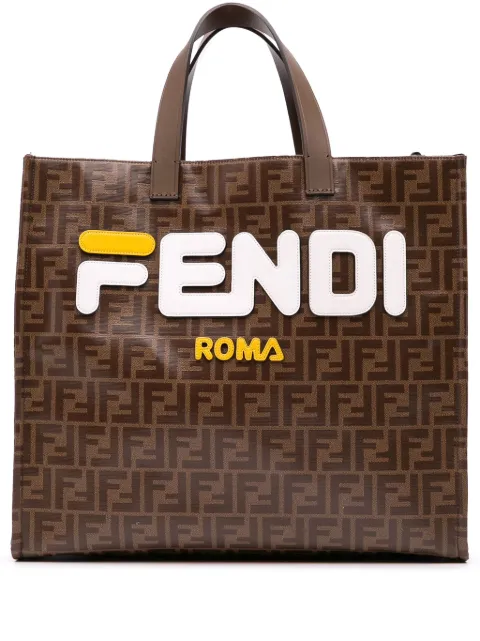 Fendi Pre-Owned tote Fila Mania Logo de lona capitonana Zucca 2010-2024