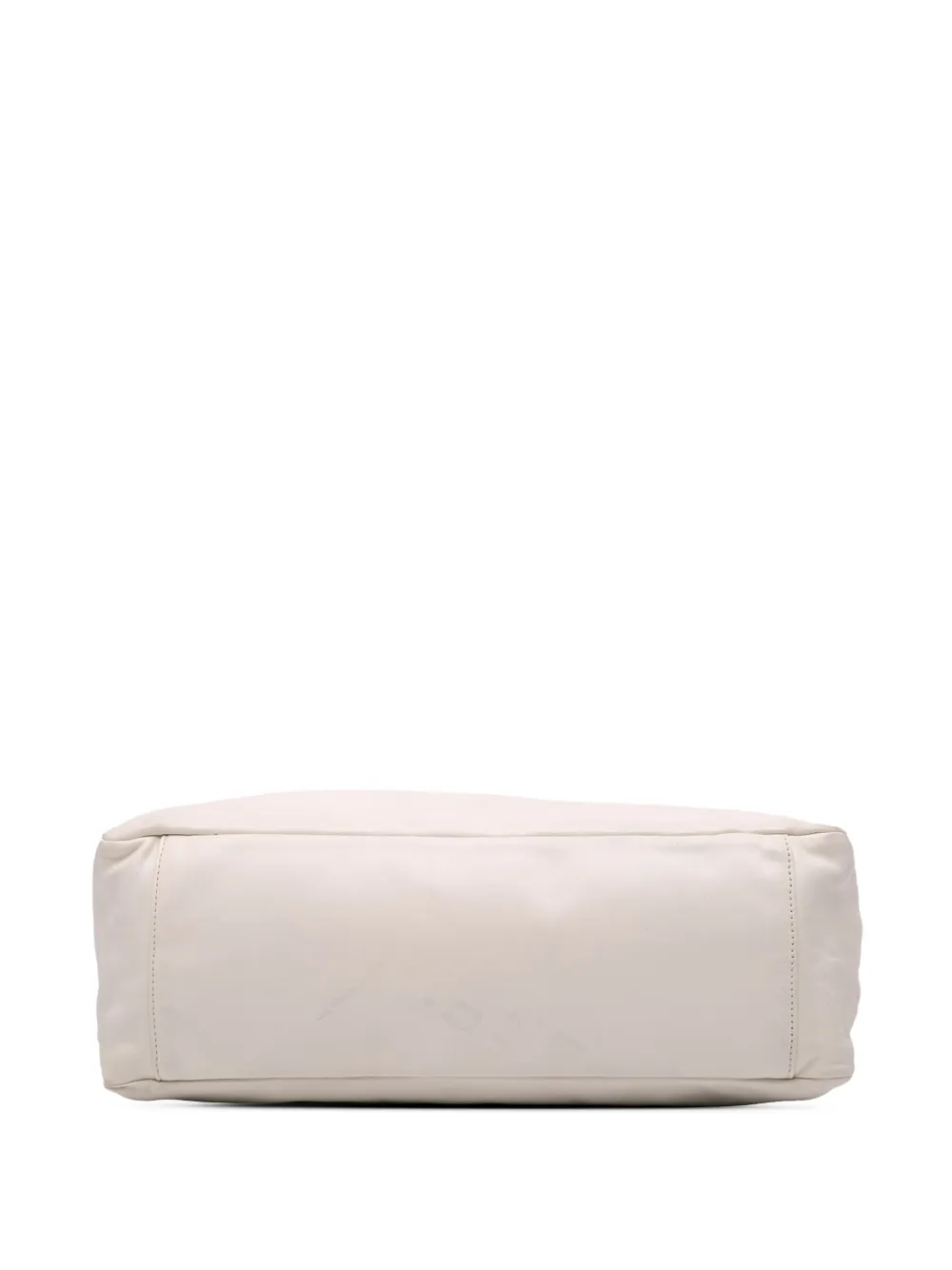Pre-owned Chanel 2008-2009 Calfskin Rodeo Drive Hobo Tote Bag In White
