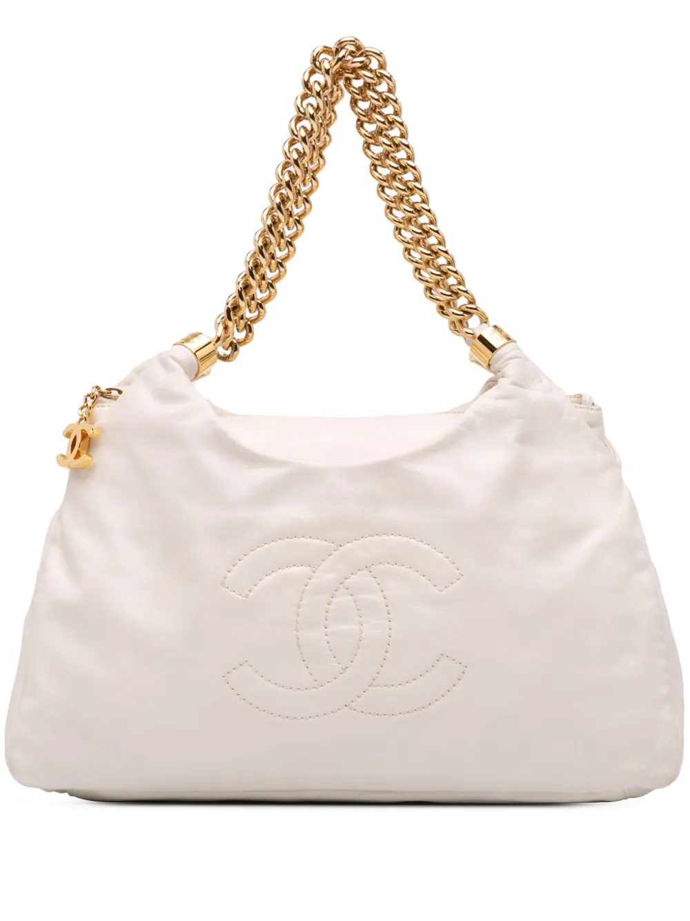 CHANEL Pre-Owned 2008-2009 Calfskin Rodeo Drive Hobo tote bag | White | Image 1