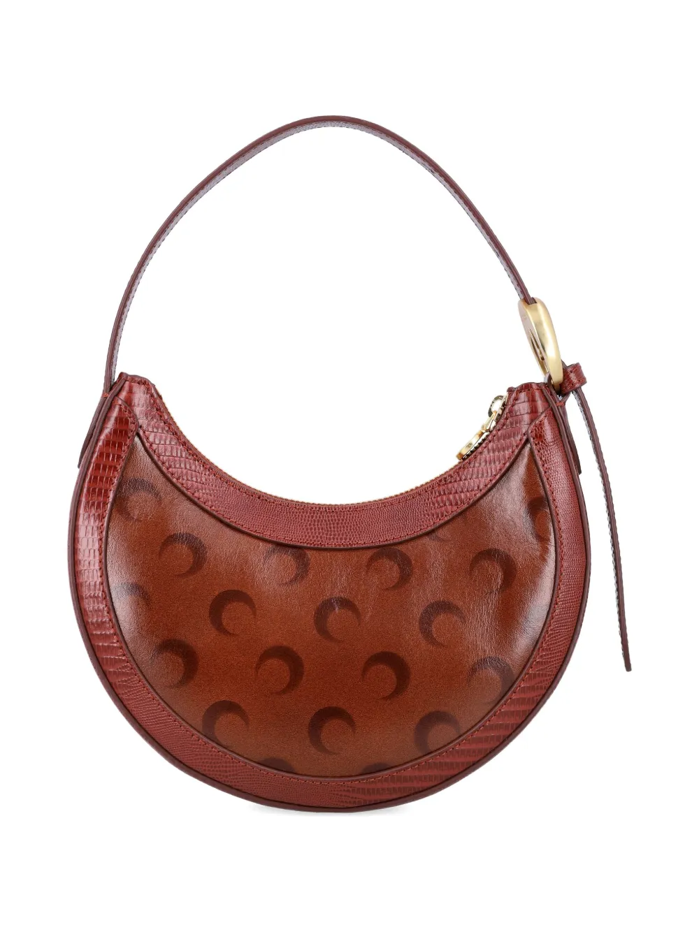 Marine Serre Eclipse mini-tas Bruin
