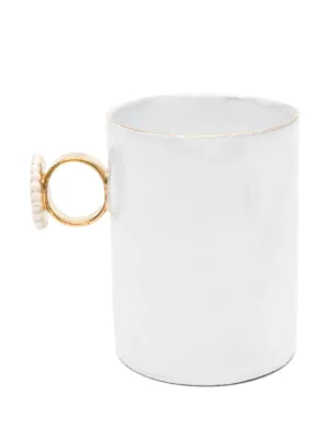 Tasse à Anneaux Serena Carone X Astier De Villatte – Mug Blanc – Céramique – Neuf