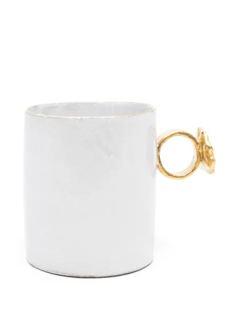 Astier De Villatte x  Serena Carone Four-Leaf Clover Ring mug 
