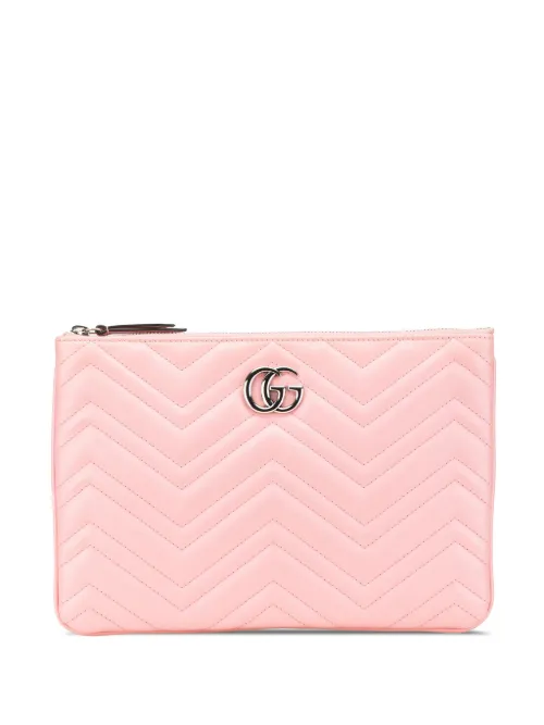 Sac banane en cuir GG Marmont (2016-présent) - Gucci Pre-Owned - Modalova