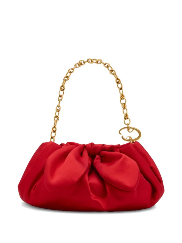 Oscar De La Renta サテン クラッチバッグ | レッド | FARFETCH JP