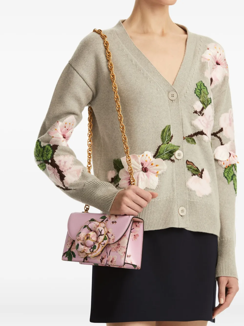 Oscar de la Renta Tro schoudertas - Roze